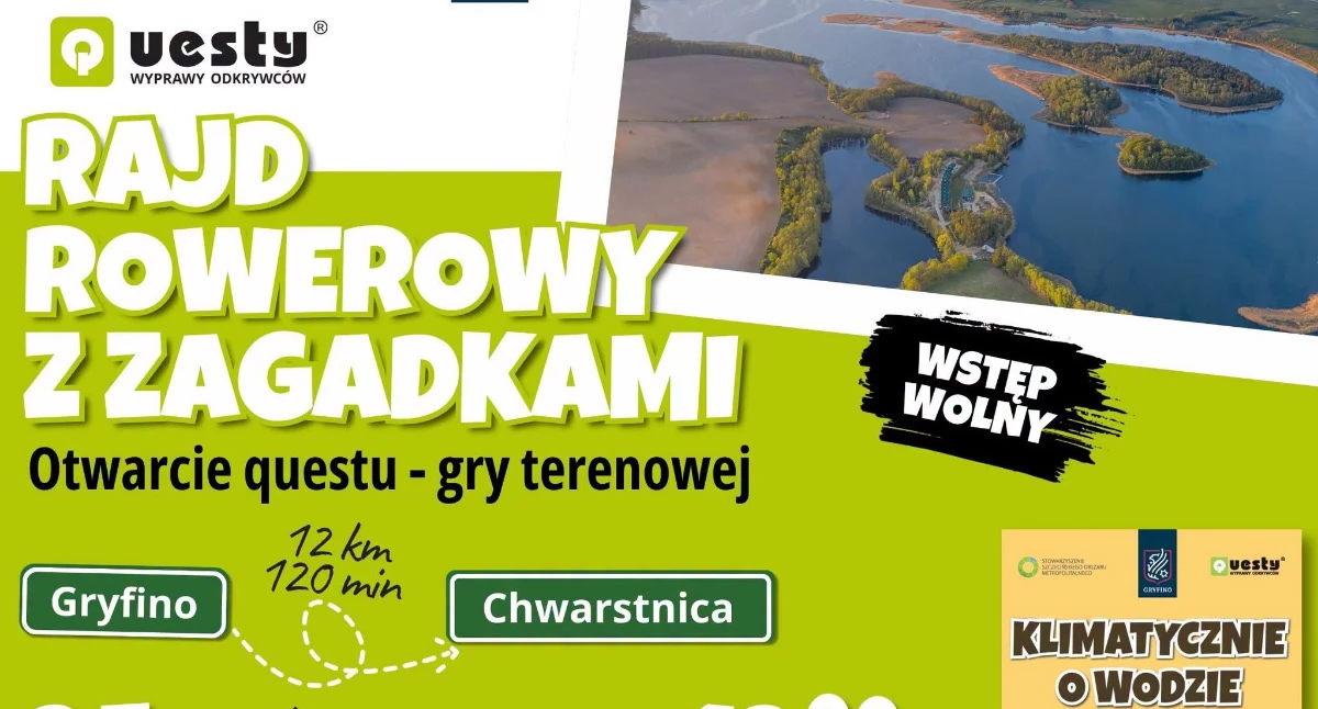 Turystyka Rowery, rowerowy zagadkami Otwarcie questu terenowej Gryfinie - zdjęcie, fotografia