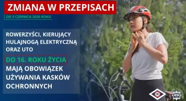 Zmiana w przepisach - obowiązkowa jazda w kasku