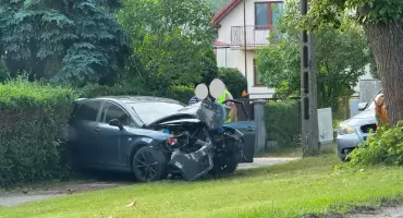 Poranny wypadek przy ulicy Gryfińskiej w Pniewie