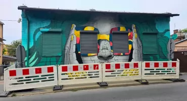 Gryfiński radny wyśmiewa mural, który powstał przy ulicy Szczecińskiej
