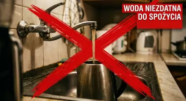 Woda nie nadaje się do spożycia!