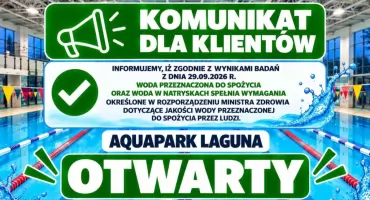 Przypominamy - Laguna jest już czynna
