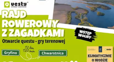 Rajd rowerowy z zagadkami. Otwarcie questu-gry terenowej w Gryfinie